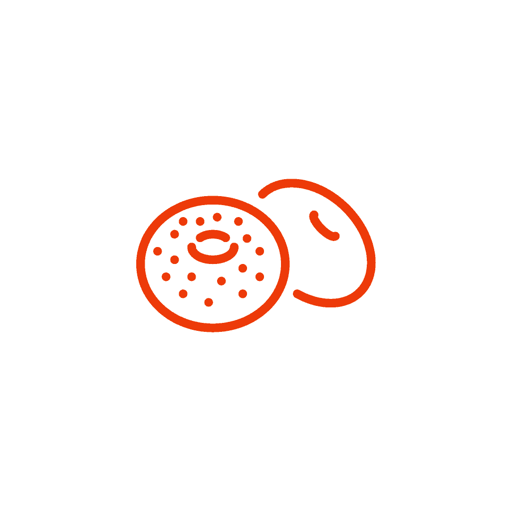 small bagel icon.