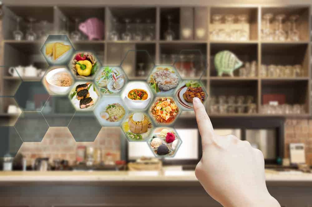 augmented reality food menu.